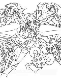 Smile Precure Coloring pages, Cute little drawings, Coloring