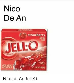 Nico De an Strawberry FLAVOR JELLO GELATIN DESSERT Nico Di A