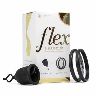 FLEX Menstrual Cup SLIM Fit + 2 FREE Menstrual Discs Menstru