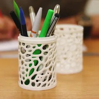 3D Printable Pencil Case - Voronoi by Clement C. Pencil case