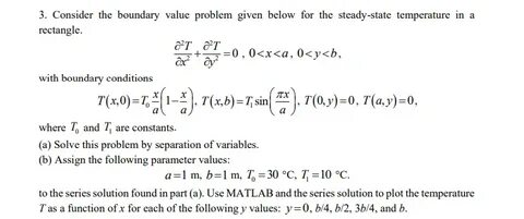 Solved 3. Consider the boundary value problem given below Ch