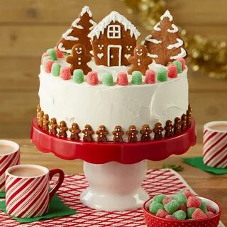 Jolly Gingerbread Christmas Cake Recipe Christmas cake, Chri