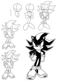 Shadow The Hedgehog Fan Art: how to draw shadow the hedgehog