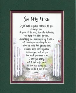Uncle poem verse gift present, uncles birthday, christmas gi