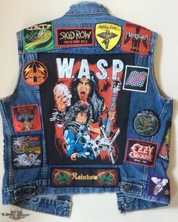 Wasp Battle jacket, Heavy metal patches, Heavy metal fashion