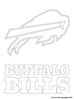 Print buffalo bills logo football sport coloring pages Bills