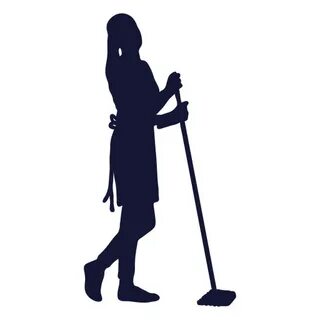 Cleaner Silhouette Sweeping Transparent PNG & SVG Vector