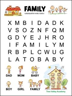 printable spring word search for kindergarten tree valley ac