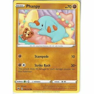 Pokemon Trading Card Game Pokemon Trading Card Game 086/185 Phanpy Common C...