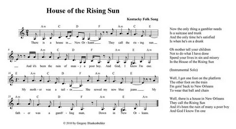 История одной песни: THE HOUSE OF THE RISING SUN, The Animal