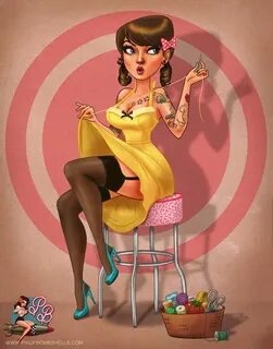 Commissions Pinup Bombshells - The Art of Crystal Wall Lanca