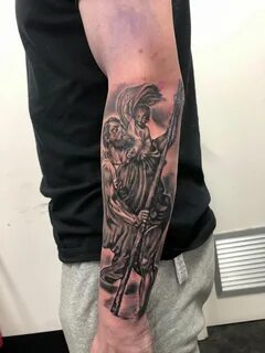 Fayetteville Nc Tattoo Artists Unique St Christopher Tattoo 