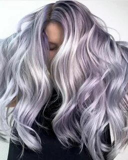 When you didn’t know you needed metallic lavender hair, but 