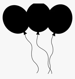 Black And White Balloons Clipart Black Balloons Clip - Ballo