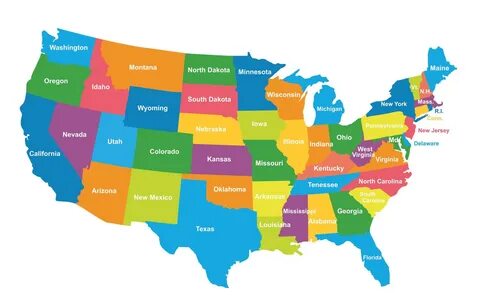 United States Political Map - railwaystays.com