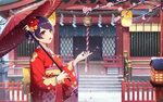 Download 1440x900 Shi Wuxia, Gir Cafe Gun Ii, Kimono, Buildi