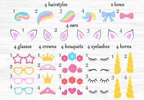 Unicorn svg, Unicorn bundle, Unicorn clipart, Unicorn eyelas