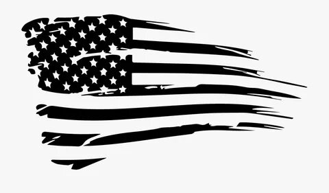 American flag clip art, American flag decal, Clipart black a