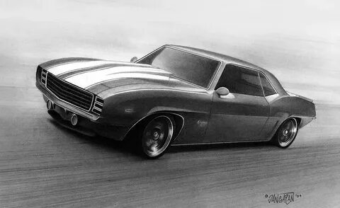 69 Camaro Drawing by Tim Dangaran Fine Art America