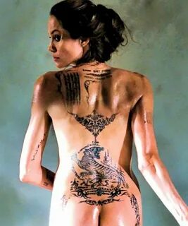 Тату Анджелины Джоли: фото и их значение / Tattooed Souls