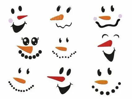 Snowman faces, Printable snowman faces, Printable snowman