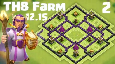 Best TH8 Farming Base (Very symmetrical) - Clash of Clans - 