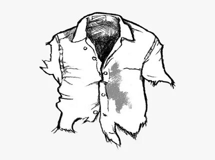 Crime Scene Forensics - Ripped Clothes Drawing, HD Png Downl