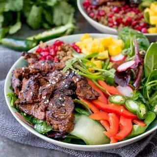 Korean Beef Bulgogi Bowl - Nicky's Kitchen Sanctuary