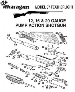 Ithaca Model 37 Featherlight - Схемы (оружие) - Галерея оруж