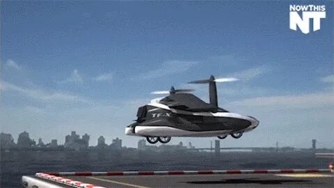 Гифка terrafugia электромобиль flying car гиф картинка, скач
