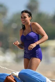 ROSARIO DAWSON in Swimsuit at a Beach in France - HawtCelebs