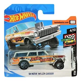 Hot Wheels Базовая машинка 64 Nova Wagon Gasser из серии "HW