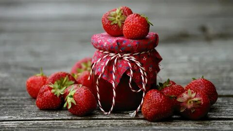 #781801 4K, 5K, Strawberry, Jam, Jar - Rare Gallery HD Wallpapers