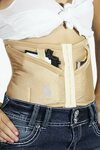 Concealed Carry Corsets - Petite Natural Corset Holster Dene