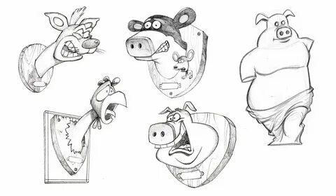 Back At The Barnyard Concept Sketch The barnyard, Concept, A