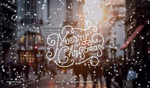 Merry Christmas Snowing Effect (HTML/CSS, JavaScript) Christ