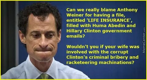 Anthony Weiner - Life Insurance by pwc - Meme Center