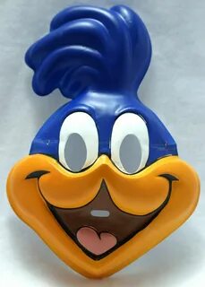 Looney Toons Roadrunner Vintage Halloween Mask Warner Bros E