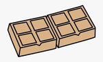 Chocolate Bar, White Chocolate - Chocolate Bar Png Black And