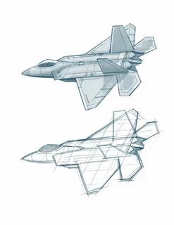 Sketch F 22 Drawing - canvas-site