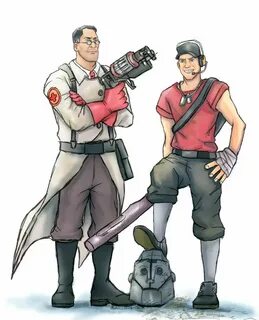 TF2: MvsM Medic and Scout by Rinkuchan27 Team fortress 2, Tf