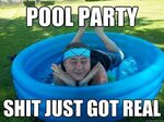 Pool Party Trent memes quickmeme
