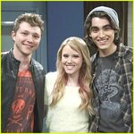Taylor Spreitler Gets Kisses from Sterling Knight & Blake Mi