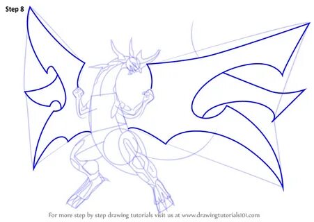 Step by Step How to Draw Ultimate Dragonoid from Bakugan Bat