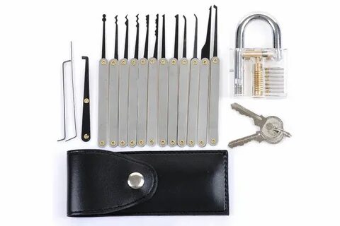 Transparent Practice Padlocks 12 Piece Unlocking Lock Pick S