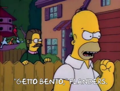Getto Bento Flanders Weeb Simpsons Know Your Meme