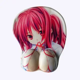 Anime 3D Breasts Girl Mouse Pads with Wrist Rest Support for