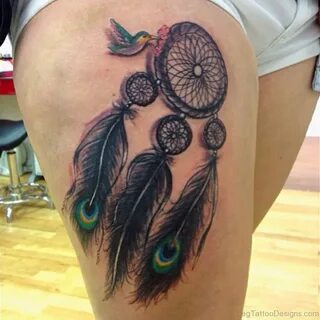 74 Best Dreamcatcher Tattoos On Thigh