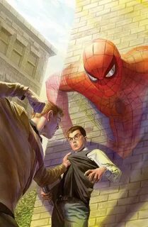 Peter Parker vs Flash Thompson by Alex Ross Amazing spider, 