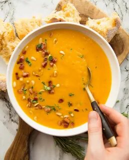 This Roasted Butternut Squash Soup is easy to make and burst